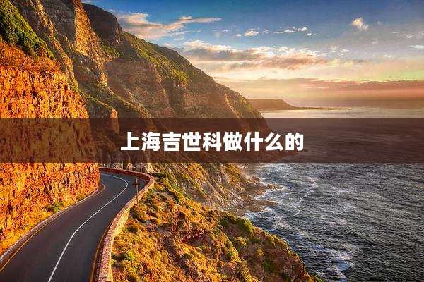 上海吉世科做什么的