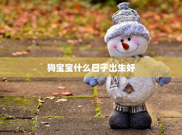 狗宝宝什么日子出生好