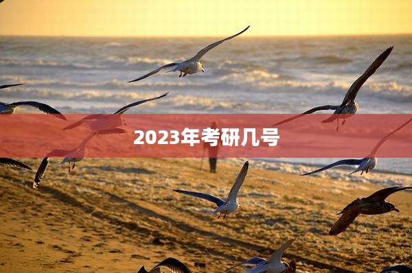 2023年考研几号