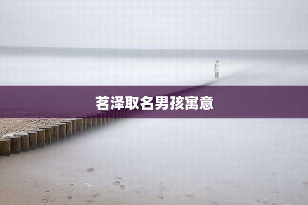 茗泽取名男孩寓意
