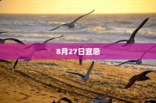 8月27日宜忌