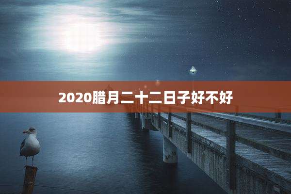 2020腊月二十二日子好不好