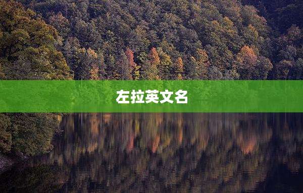 左拉英文名