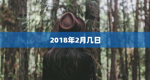 2018年2月几日