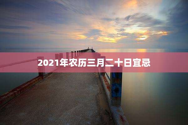 2021年农历三月二十日宜忌