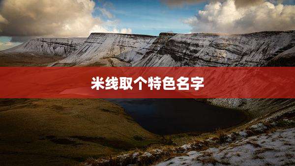 米线取个特色名字