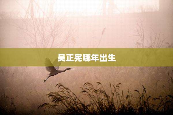 吴正宪哪年出生
