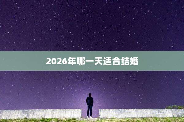 2026年哪一天适合结婚