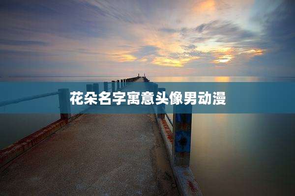 花朵名字寓意头像男动漫