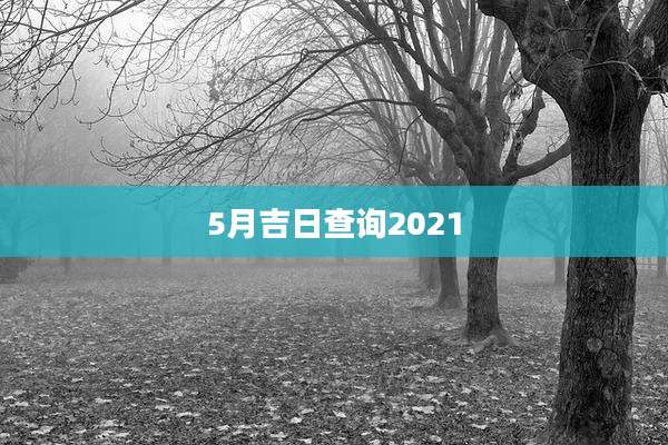 5月吉日查询2021