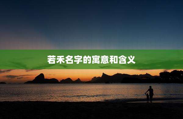 若禾名字的寓意和含义