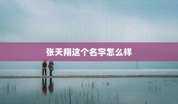 张天翔这个名字怎么样