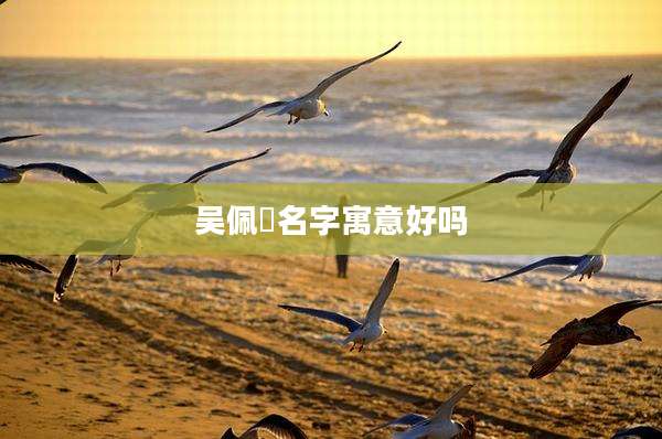 吴佩玥名字寓意好吗