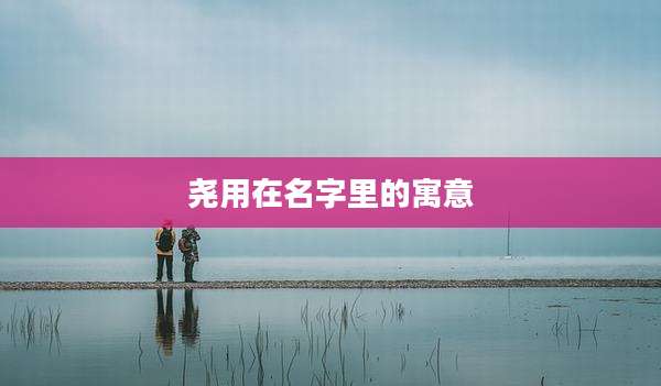 尧用在名字里的寓意