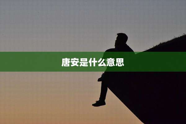 唐安是什么意思