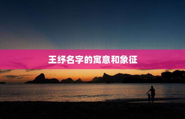 王纾名字的寓意和象征