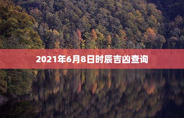 2021年6月8日时辰吉凶查询