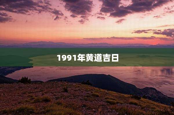 1991年黄道吉日