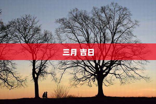 三月 吉日