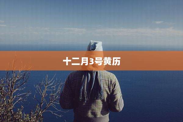 十二月3号黄历