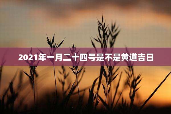2021年一月二十四号是不是黄道吉日