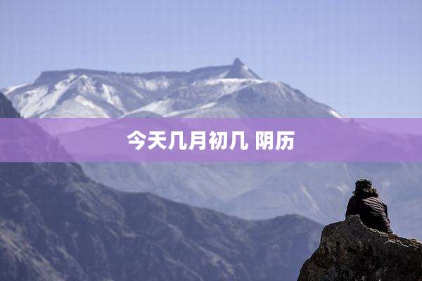 今天几月初几 阴历
