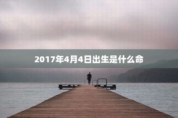 2017年4月4日出生是什么命