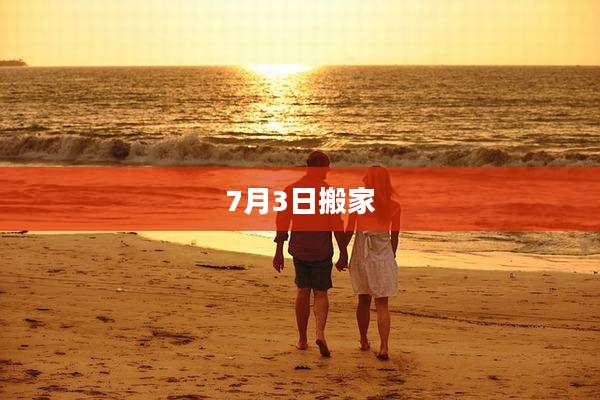 7月3日搬家