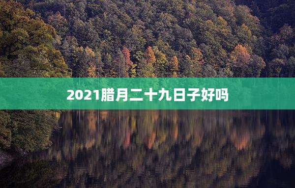 2021腊月二十九日子好吗