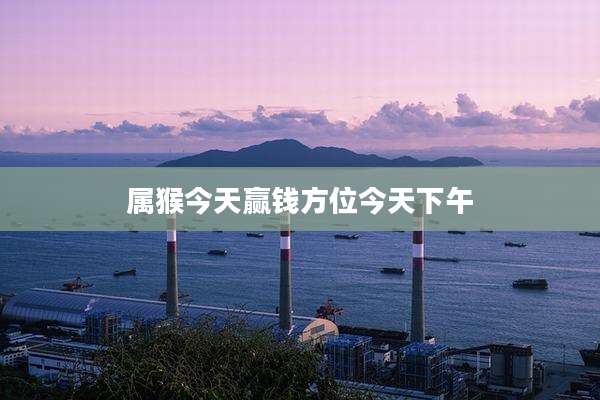 属猴今天赢钱方位今天下午