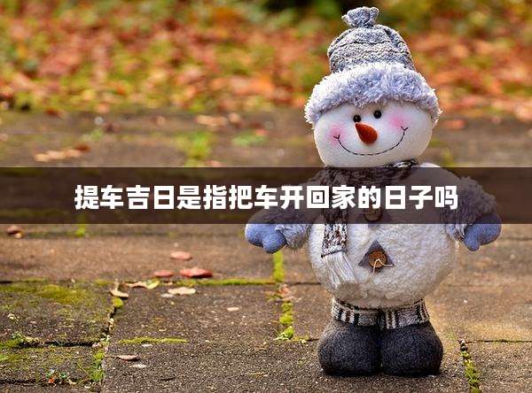 提车吉日是指把车开回家的日子吗