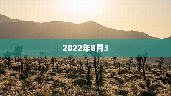 2022年8月3