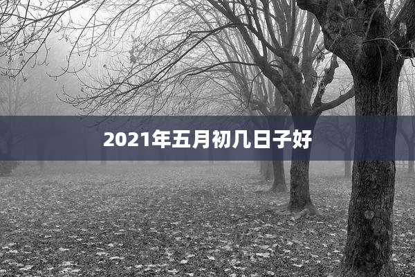 2021年五月初几日子好