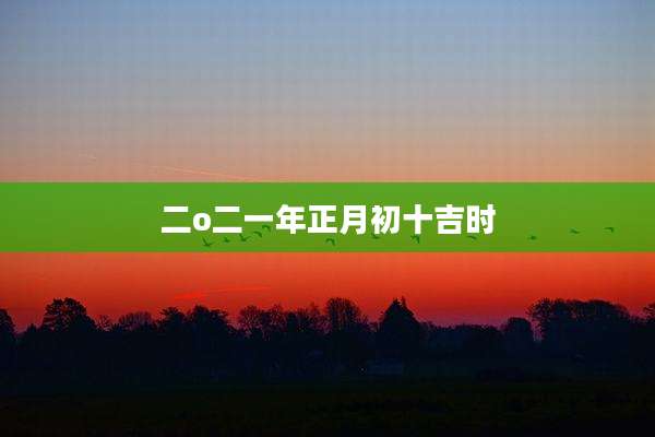二o二一年正月初十吉时
