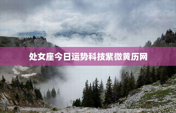 处女座今日运势科技紫微黄历网