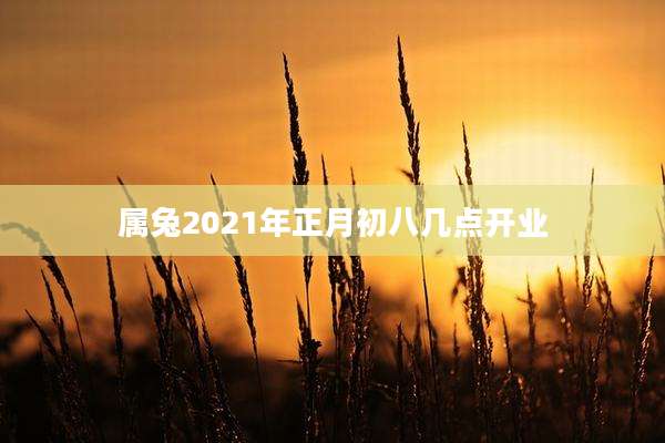属兔2021年正月初八几点开业