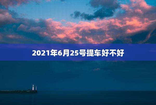 2021年6月25号提车好不好