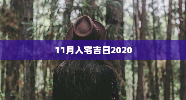 11月入宅吉日2020