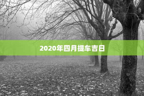 2020年四月提车吉日