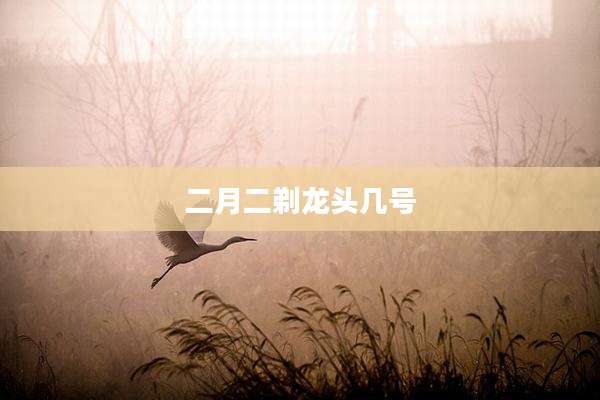 二月二剃龙头几号