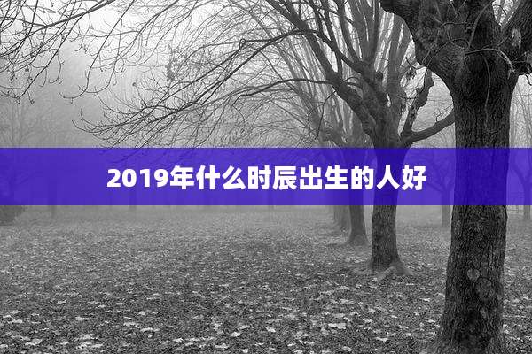2019年什么时辰出生的人好