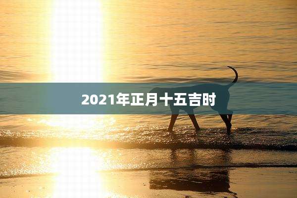 2021年正月十五吉时