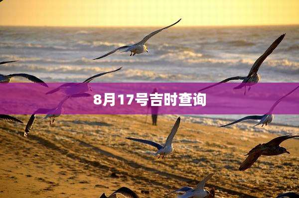 8月17号吉时查询
