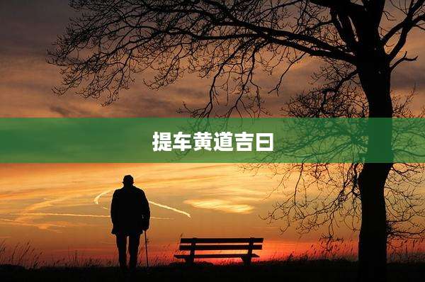 提车黄道吉曰