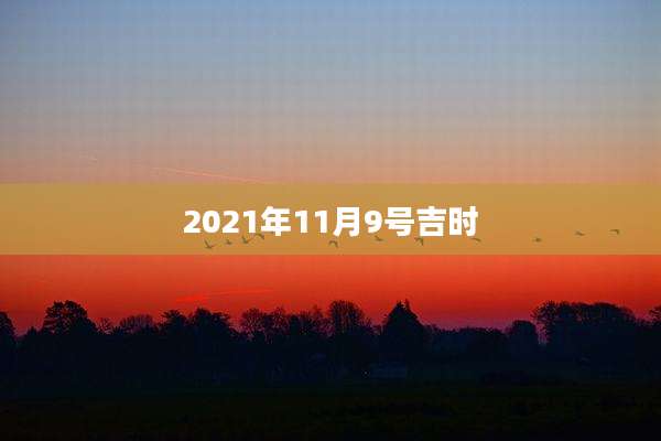 2021年11月9号吉时