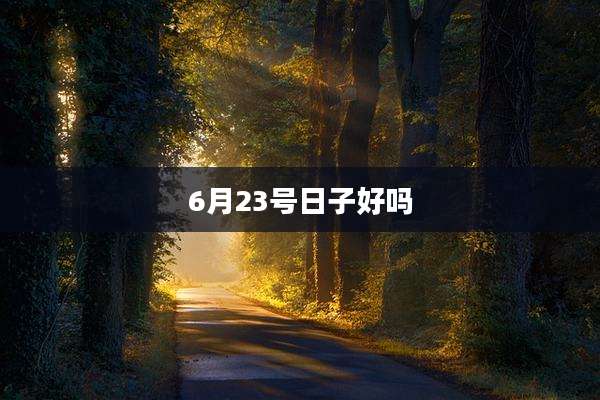 6月23号日子好吗