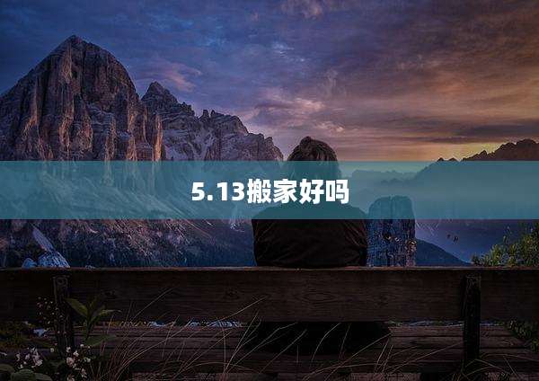 5.13搬家好吗