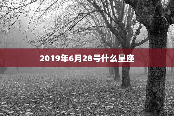 2019年6月28号什么星座