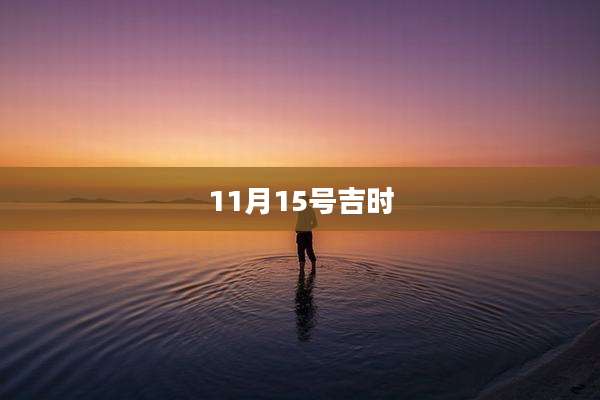 11月15号吉时
