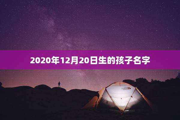 2020年12月20日生的孩子名字